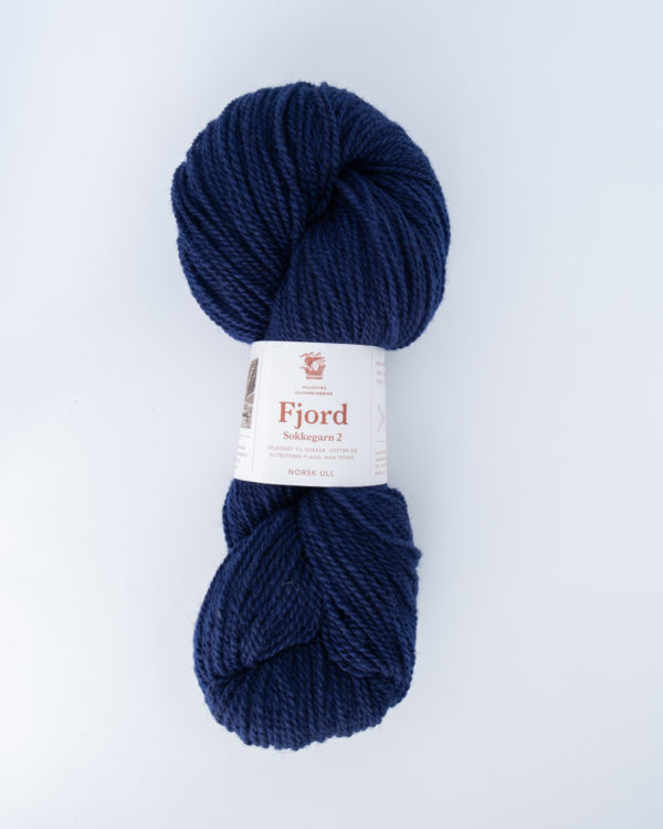 Fjord sokkegarn 2, marineblå