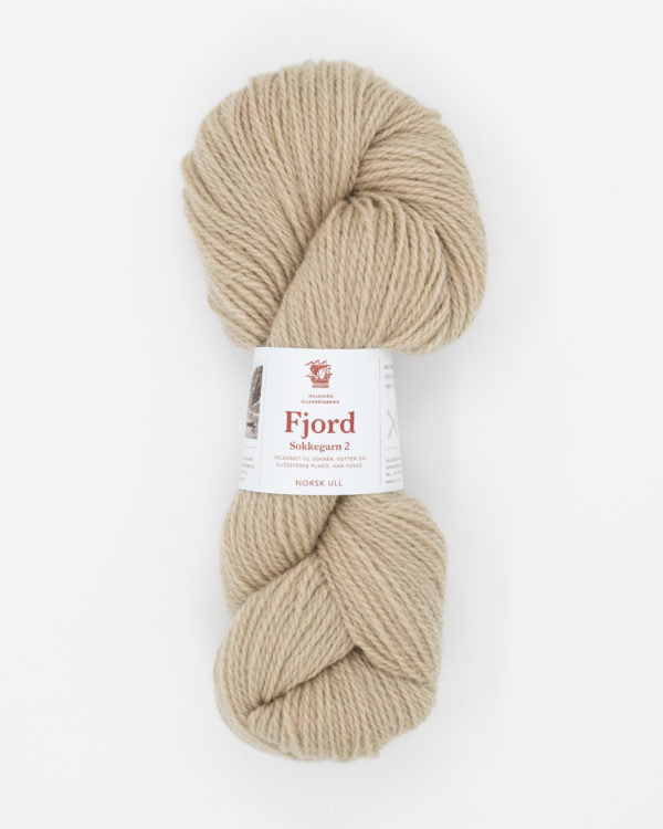 Fjord sokkegarn 2, beige