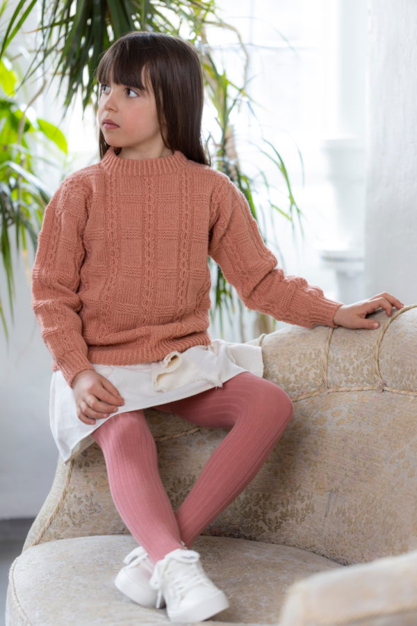 Valnøtt genser, barn (Ask) - oppskrift