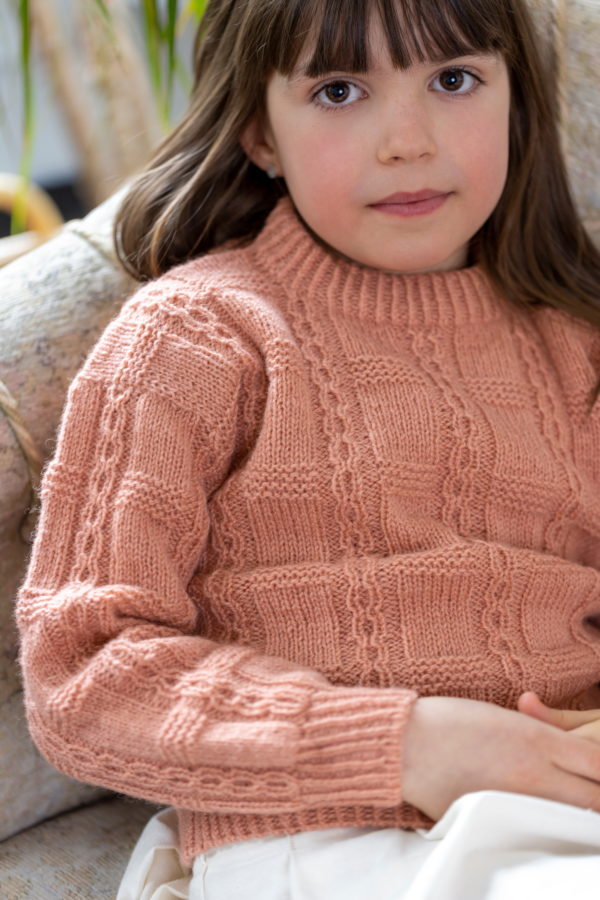 Valnøtt genser, barn (Ask) - oppskrift