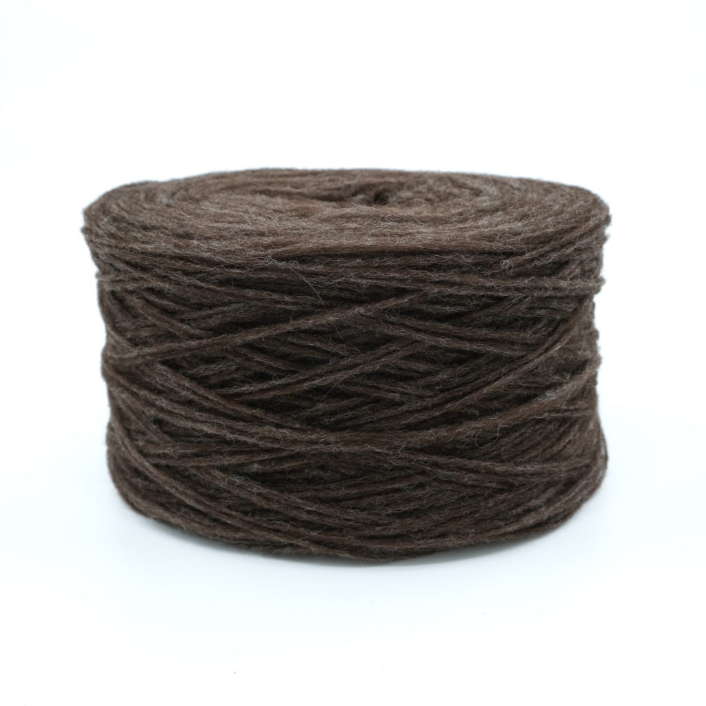 Forgarn - Norsk høstull, melert mørk brun