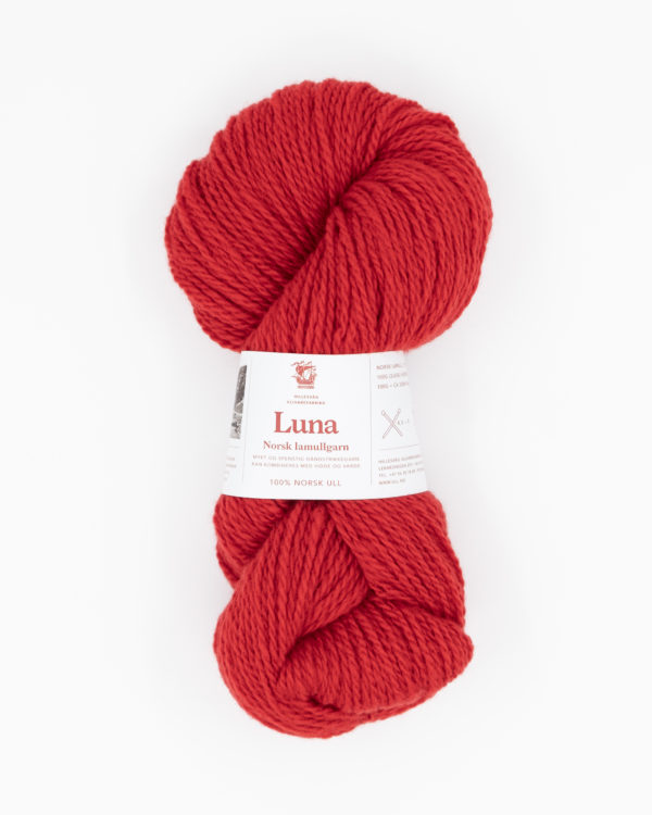 Luna lamullgarn, rød