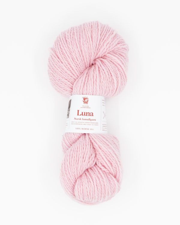 Luna lamullgarn, lys rosa