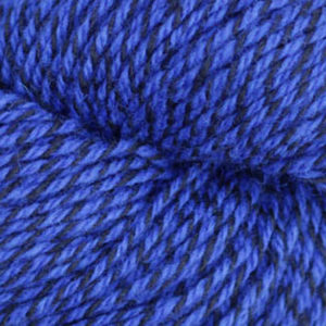 Fjell - Sokkegarn 3, koboltblå/svart molinert