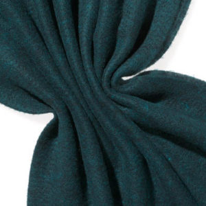 Nålefilt ull/silke 120 cm - 100g/m, svart/turkis blå