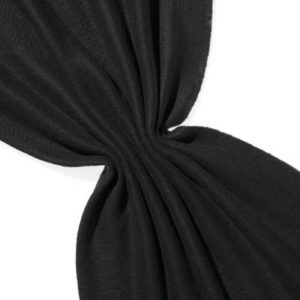 Nålefilt ull/silke120 cm - 100g/m, svart/svart