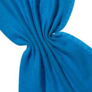 Nålefilt ull/silke 120 cm - 100g/m, turkisblå/kongeblå