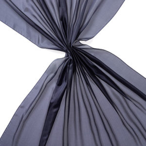 Pongee silke 90 cm - 20 g/m, marineblå