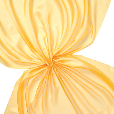 Pongee silke 90 cm - 20 g/m, gul