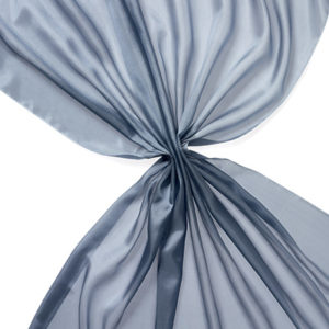 Pongee silke 90 cm - 20 g/m, grå