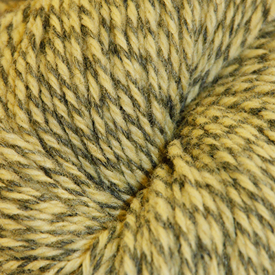 Fjell sokkegarn 3, gul/grå molinert